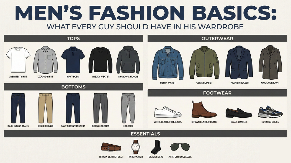 Men’s Fashion Basics: What Every Guy Should Have in His Wardrobe