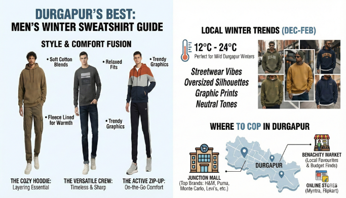 Best Sweatshirts for Men in Durgapur: Style, Comfort & Local Winter Trends